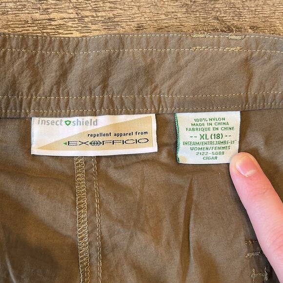 ExOfficio Women's Convertible Insect Shield Bug Off Pant Size 18 - Picture 6 of 6
